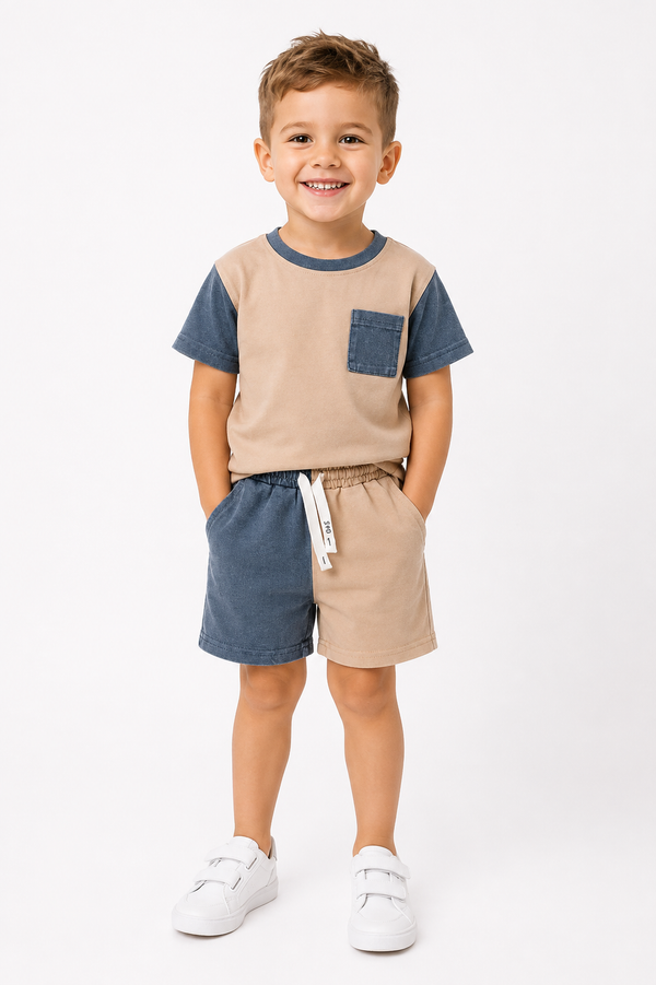 Navy & Sand Set