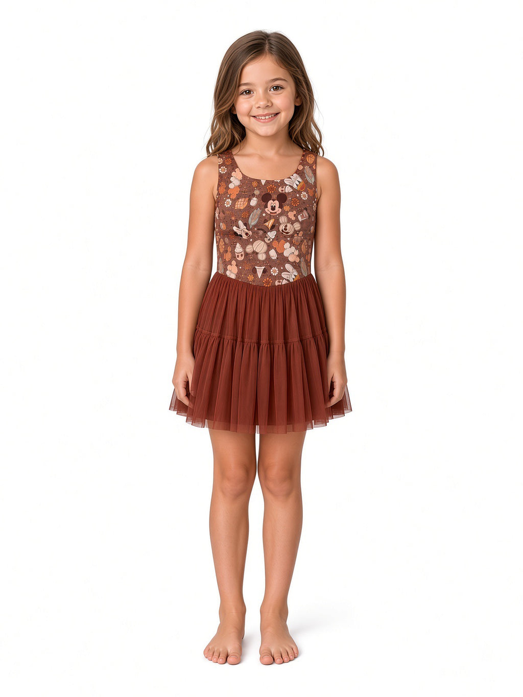 Magical Autumn Mesh Dress